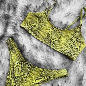 Snake print bikini